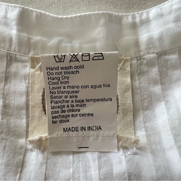 Muche et Muchette Embroidered Cotton Voile Dress in White - Picture 15 of 15